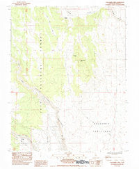 Casa Diablo Mtn California Historical topographic map, 1:24000 scale, 7.5 X 7.5 Minute, Year 1984