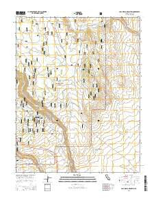 Casa Diablo Mountain California Current topographic map, 1:24000 scale, 7.5 X 7.5 Minute, Year 2015