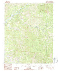 Case Mountain California Historical topographic map, 1:24000 scale, 7.5 X 7.5 Minute, Year 1987