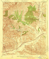 Castaic California Historical topographic map, 1:24000 scale, 7.5 X 7.5 Minute, Year 1940