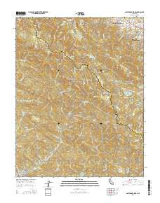 Castle Rock Ridge California Current topographic map, 1:24000 scale, 7.5 X 7.5 Minute, Year 2015
