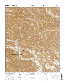 Catclaw Flat California Current topographic map, 1:24000 scale, 7.5 X 7.5 Minute, Year 2015