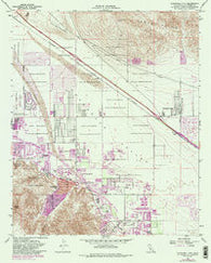 Cathedral City California Historical topographic map, 1:24000 scale, 7.5 X 7.5 Minute, Year 1958