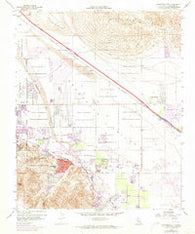 Cathedral City California Historical topographic map, 1:24000 scale, 7.5 X 7.5 Minute, Year 1958