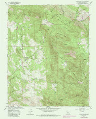 Catheys Valley California Historical topographic map, 1:24000 scale, 7.5 X 7.5 Minute, Year 1962