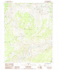 Cattle Mtn California Historical topographic map, 1:24000 scale, 7.5 X 7.5 Minute, Year 1983