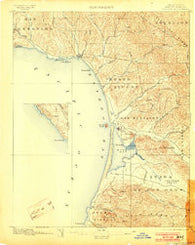 Cayucos California Historical topographic map, 1:62500 scale, 15 X 15 Minute, Year 1897