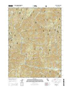 Cecilville California Current topographic map, 1:24000 scale, 7.5 X 7.5 Minute, Year 2015