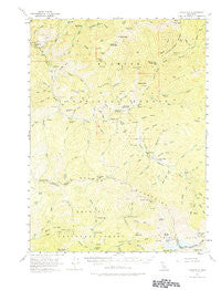 Cecilville California Historical topographic map, 1:62500 scale, 15 X 15 Minute, Year 1955