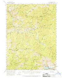 Cecilville California Historical topographic map, 1:62500 scale, 15 X 15 Minute, Year 1955