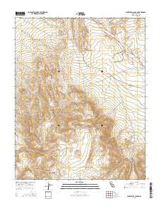 Centennial Canyon California Current topographic map, 1:24000 scale, 7.5 X 7.5 Minute, Year 2015