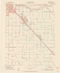 Ceres California Historical topographic map, 1:24000 scale, 7.5 X 7.5 Minute, Year 1953