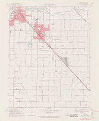 Ceres California Historical topographic map, 1:24000 scale, 7.5 X 7.5 Minute, Year 1969