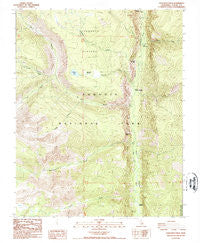 Chagoopa Falls California Historical topographic map, 1:24000 scale, 7.5 X 7.5 Minute, Year 1988