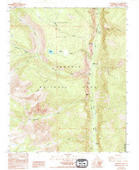 Chagoopa Falls California Historical topographic map, 1:24000 scale, 7.5 X 7.5 Minute, Year 1988