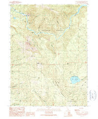Chalk Mountain California Historical topographic map, 1:24000 scale, 7.5 X 7.5 Minute, Year 1990