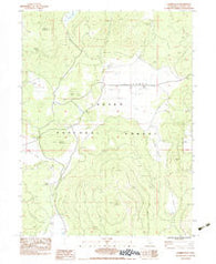 Champs Flat California Historical topographic map, 1:24000 scale, 7.5 X 7.5 Minute, Year 1983