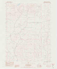Champs Flat California Historical topographic map, 1:24000 scale, 7.5 X 7.5 Minute, Year 1983