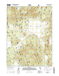Champs Flat California Current topographic map, 1:24000 scale, 7.5 X 7.5 Minute, Year 2015