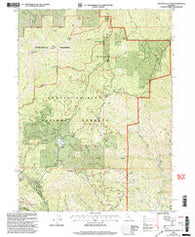 Chanchelulla Peak California Historical topographic map, 1:24000 scale, 7.5 X 7.5 Minute, Year 1998