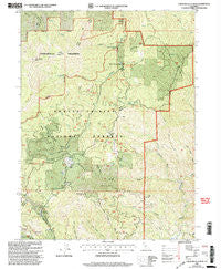 Chanchelulla Peak California Historical topographic map, 1:24000 scale, 7.5 X 7.5 Minute, Year 1998