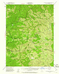 Chanchelulla Peak California Historical topographic map, 1:62500 scale, 15 X 15 Minute, Year 1951