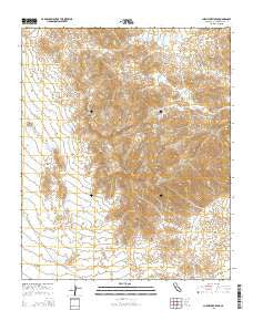 Chemehuevi Peak California Current topographic map, 1:24000 scale, 7.5 X 7.5 Minute, Year 2015