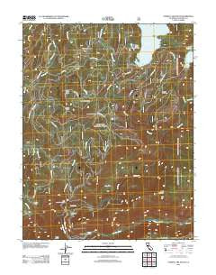 Cherry Lake South California Historical topographic map, 1:24000 scale, 7.5 X 7.5 Minute, Year 2012
