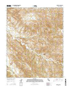 Cherry Peak California Current topographic map, 1:24000 scale, 7.5 X 7.5 Minute, Year 2015