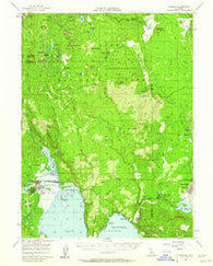 Chester California Historical topographic map, 1:62500 scale, 15 X 15 Minute, Year 1956