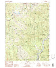 Chicken Hawk Hill California Historical topographic map, 1:24000 scale, 7.5 X 7.5 Minute, Year 1986