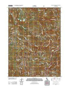 Chicken Hawk Hill California Historical topographic map, 1:24000 scale, 7.5 X 7.5 Minute, Year 2012