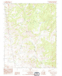 Chickencoop Canyon California Historical topographic map, 1:24000 scale, 7.5 X 7.5 Minute, Year 1986