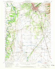 Chico California Historical topographic map, 1:62500 scale, 15 X 15 Minute, Year 1949