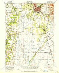 Chico California Historical topographic map, 1:62500 scale, 15 X 15 Minute, Year 1949
