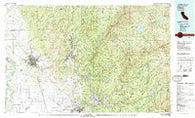 Chico California Historical topographic map, 1:100000 scale, 30 X 60 Minute, Year 1980