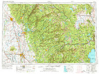 Chico California Historical topographic map, 1:250000 scale, 1 X 2 Degree, Year 1958