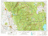 Chico California Historical topographic map, 1:250000 scale, 1 X 2 Degree, Year 1958