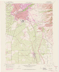 Chico California Historical topographic map, 1:24000 scale, 7.5 X 7.5 Minute, Year 1948