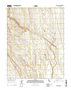 Chidago Canyon California Current topographic map, 1:24000 scale, 7.5 X 7.5 Minute, Year 2015