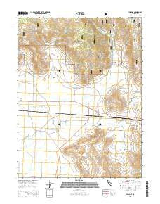 Chilcoot California Current topographic map, 1:24000 scale, 7.5 X 7.5 Minute, Year 2015