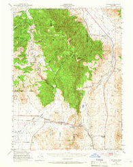 Chilcoot California Historical topographic map, 1:62500 scale, 15 X 15 Minute, Year 1950