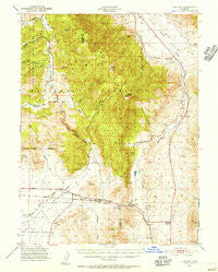 Chilcoot California Historical topographic map, 1:62500 scale, 15 X 15 Minute, Year 1950