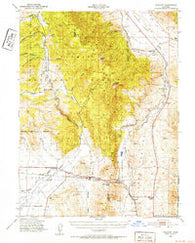 Chilcoot California Historical topographic map, 1:62500 scale, 15 X 15 Minute, Year 1950