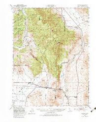 Chilcoot California Historical topographic map, 1:62500 scale, 15 X 15 Minute, Year 1950
