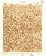 Chileno Canyon California Historical topographic map, 1:24000 scale, 7.5 X 7.5 Minute, Year 1934