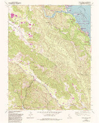 Chiles Valley California Historical topographic map, 1:24000 scale, 7.5 X 7.5 Minute, Year 1958