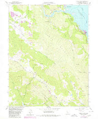 Chiles Valley California Historical topographic map, 1:24000 scale, 7.5 X 7.5 Minute, Year 1958