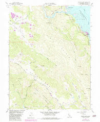 Chiles Valley California Historical topographic map, 1:24000 scale, 7.5 X 7.5 Minute, Year 1958