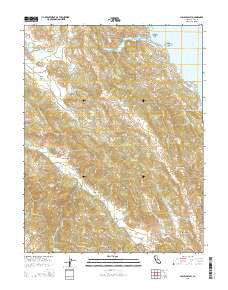 Chiles Valley California Current topographic map, 1:24000 scale, 7.5 X 7.5 Minute, Year 2015